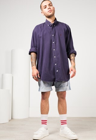 VINTAGE 80S POLO RALPH LAUREN SHIRT / 0080 / 500-6