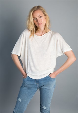 NEELUM ECO-FRIENDLY BATWING KNIT JUMPER WITH DEEP BACK