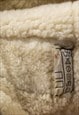 80S VINTAGE LEATHER SHEEPSKIN LEATHER SHEARLING COAT 5367