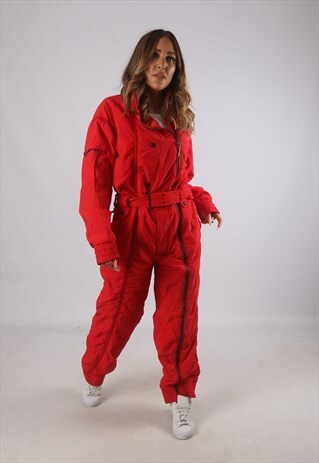 VINTAGE CERRUTI 1881 FULL SKI SUIT SNOW SPORTS UK L 14 (J9BJ