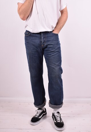 JUST CAVALLI MENS VINTAGE JEANS W32 L30 BLUE 90'S
