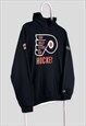 VINTAGE CHAMPION BLACK HOODIE NHL PHILADELPHIA FLYERS SMALL