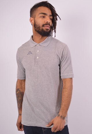 VINTAGE KAPPA POLO SHIRT GREY