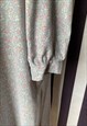 VINTAGE 80S LONG PRAIRIE BLUE NIGHTDRESS WITH LONG SLEEVES