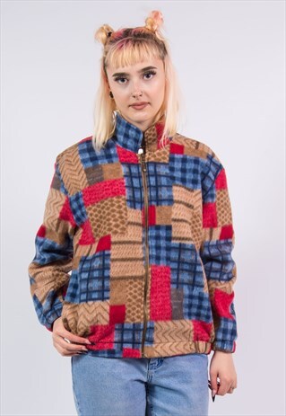 VINTAGE 90'S FESTIVAL FLEECE JACKET