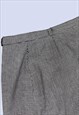 BLACK WHITE HOUNDSTOOTH HIGH WAIST PENCIL KNEE LENGTH SKIRT