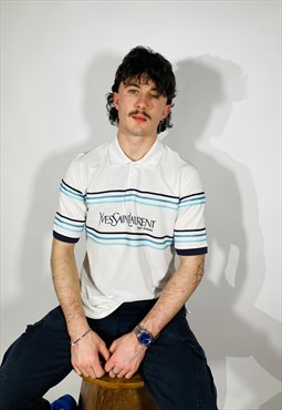 Vintage 90s Rare Yves Saint Laurent Polo Shirt