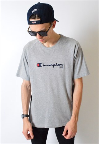 VINTAGE 90S GREY CHAMPION T-SHIRT