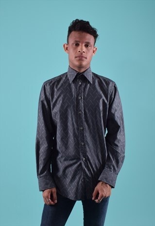 GREY VERSACE CLASSIC LONG SLEEVED SHIRT