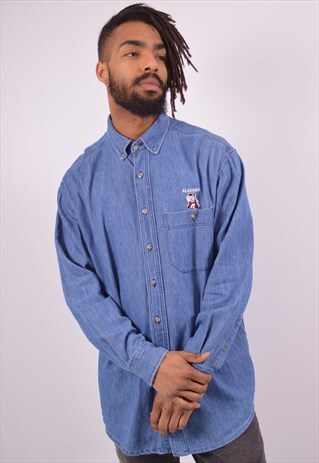VINTAGE DENIM SHIRT BLUE