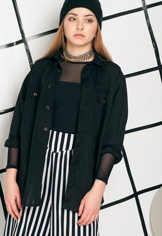 90S VINTAGE BLACK SHIRT