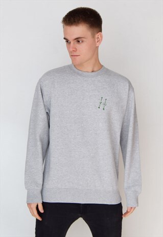 GREY ARROWS (GREEN) SWEATSHIRT