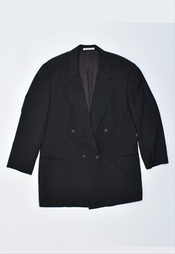 Vintage 90's Hugo Boss Blazer Jacket Stripes Black