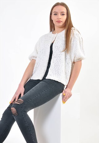 VINTAGE 80'S KIMONO IN WHITE