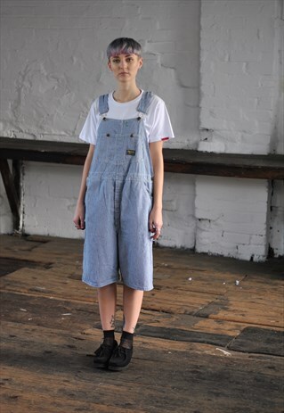 90S OSH KOSH USA SHORT CANDY STRIPE DUNGAREES