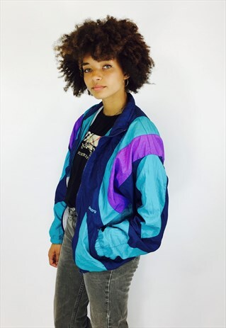 VINTAGE FESTIVAL 80S RAVE WINDBREAKER JACKET