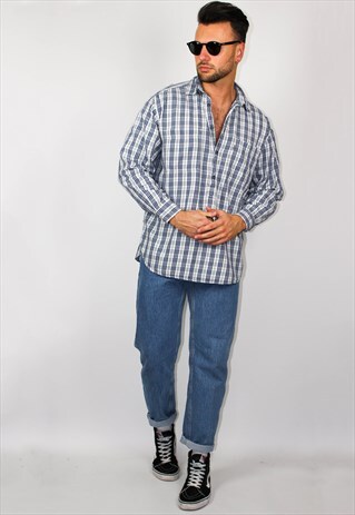 VINTAGE LEVI'S PLAID OVERHEAD SHIRT