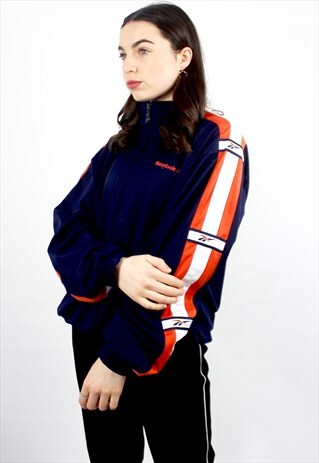 90'S RETRO SIDE-TAPE OVERSIZED TRACK JACKET
