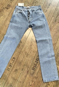 Vintage 90's Levi  Light Blue 501 Straight Leg Jeans W27