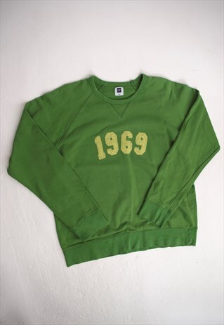 VINTAGE 90S GAP GREEN SWEATSHIRT