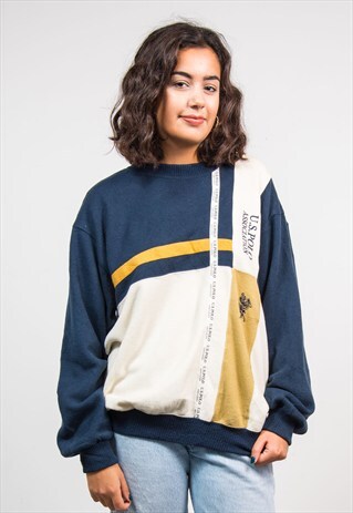 VINTAGE 90'S NAVY US POLO ASSOCIATION SWEATSHIRT