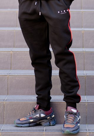TENNYSON TRACKSUIT BOTTOMS - BLACK