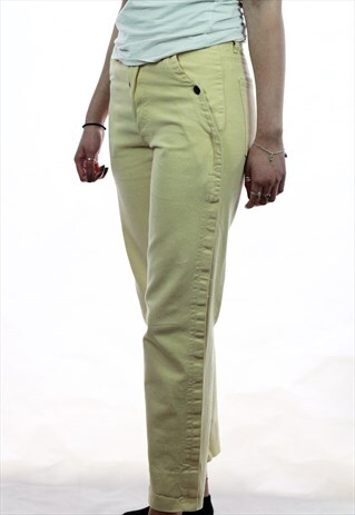 VINTAGE ARMANI JEANS YELLOW JEANS
