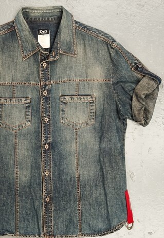 VINTAGE 90S DOLCE & GABANNA DENIM SHIRT