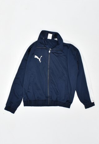 VINTAGE 90'S PUMA TRACKSUIT TOP JACKET NAVY BLUE