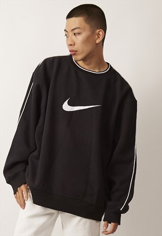 VINTAGE 90'S MONOCHROME NIKE LOGO SWEATER