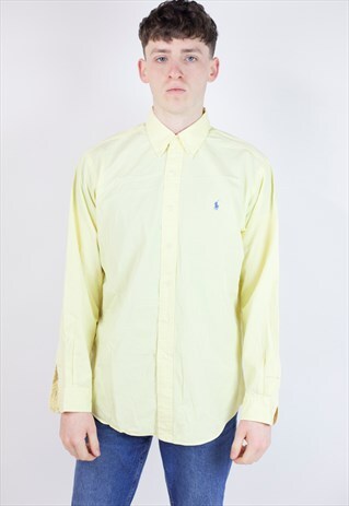 VINTAGE POLO RALPH LAUREN YELLOW SHIRT