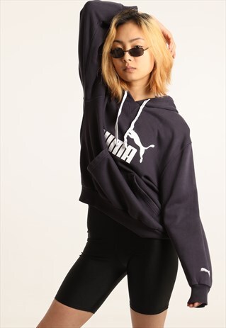 VINTAGE PUMA PRINTED SPELLOUT HOODIE