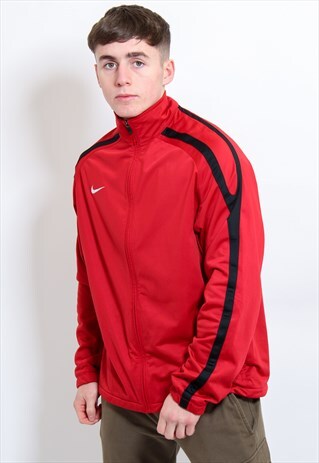 VINTAGE NIKE LOGO JACKET IN RED LARGE