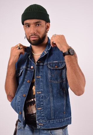 denim gilet