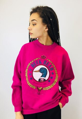 VINTAGE DUCK HEAD PRINT SWEATSHIRT