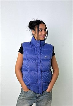 Light Blue 90s Mountain Equipment Puffer Jacket Coat Gilet