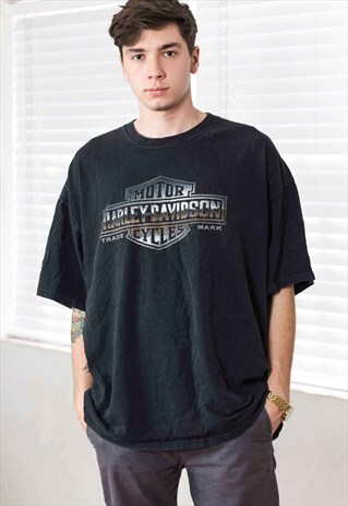 VINTAGE HARLEY DAVIDSON T-SHIRT LOGO 90S XXXL 11.3