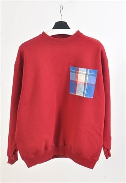 Vintag00s reworked sweatshirt in maroon