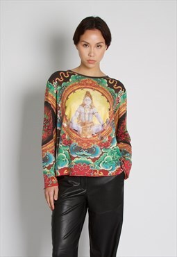 Jean Paul Gaultier 1997 Printed Eye Of Horus Top