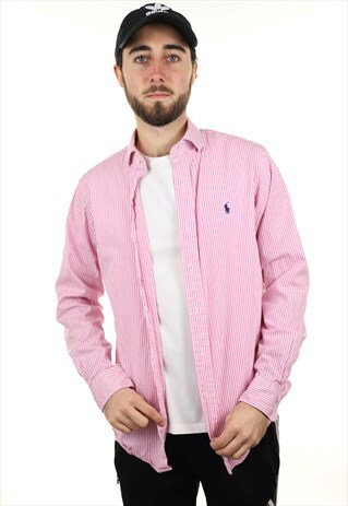VINTAGE RALPH LAUREN STRIPED SHIRT PINK