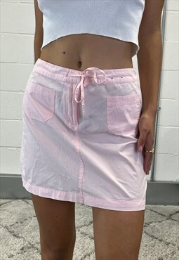 Y2k Pink Cargo Mini Skirt