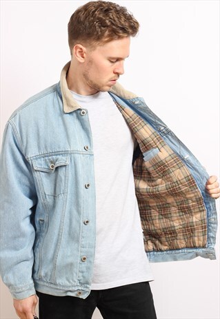 VINTAGE BANKET LINED DENIM JACKET