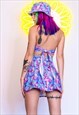 MUSHROOM RAINBOW TENNIS SKIRT RAVE PARTY FESTIVAL