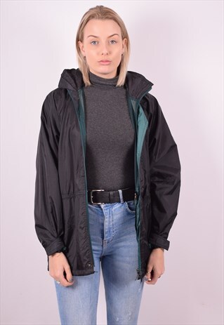 WOMENS VINTAGE JACKET SMALL BLACK 90S
