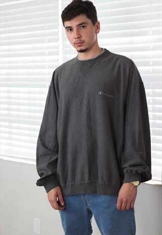 VINTAGE CHAMPION SWEATSHIRT JUMPER LOGO 90S X 20.1