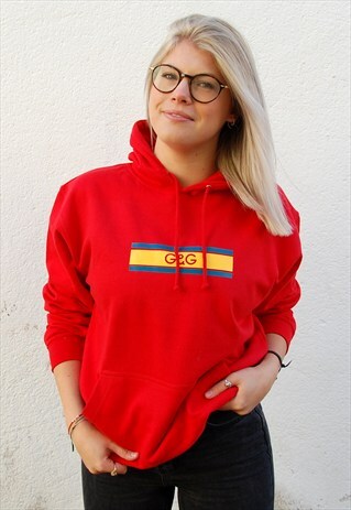 G&G UNISEX CHUNKY RED LINO HOOD