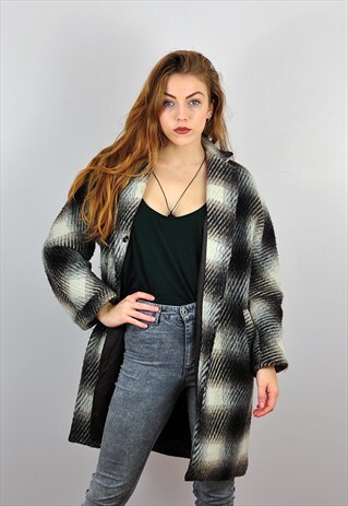 VINTAGE CHECK DUSTER COAT