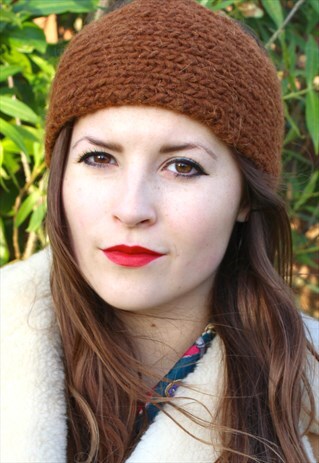 VINTAGE 90S KNIT SKI HEADBAND - ONE SIZE FITS ALL - HIPPIE