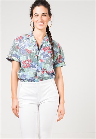 VINTAGE 80S HAWAIIAN SHIRT / S1669