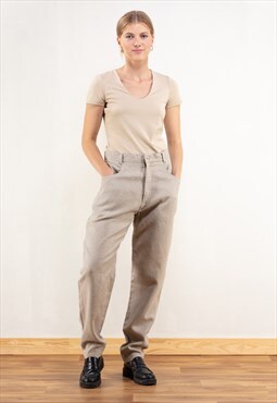 Vintage 90's Linen Pants Women